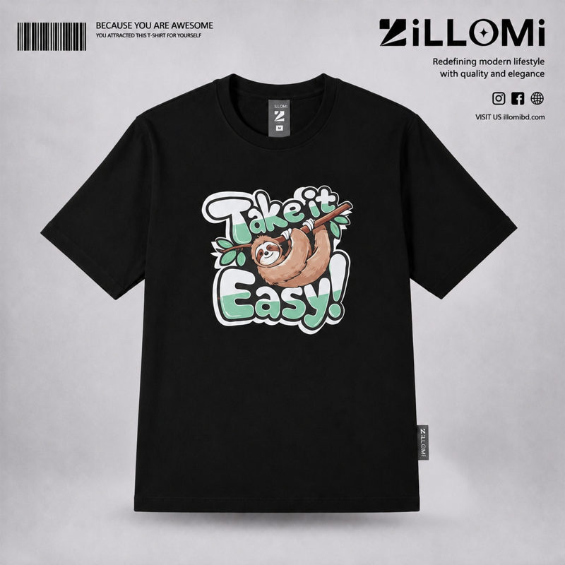 Take it Easy T-shirt Black image 1