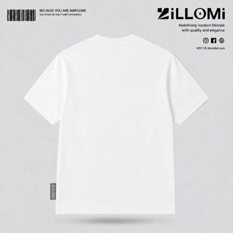 Solid-T-shirt-Cotton-White image 2