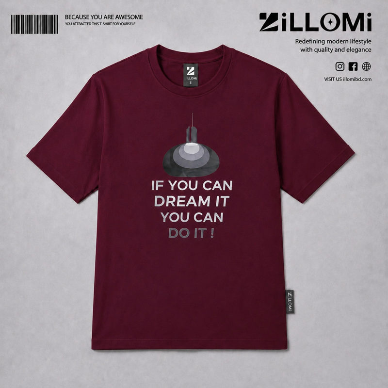 IF YOU CAN DREAM IT YOU CAN DO IT Dtf t-Shirt Maroon image 1