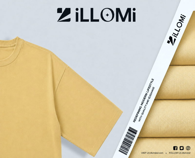 Drop Shoulder Golden  Yellow image 3