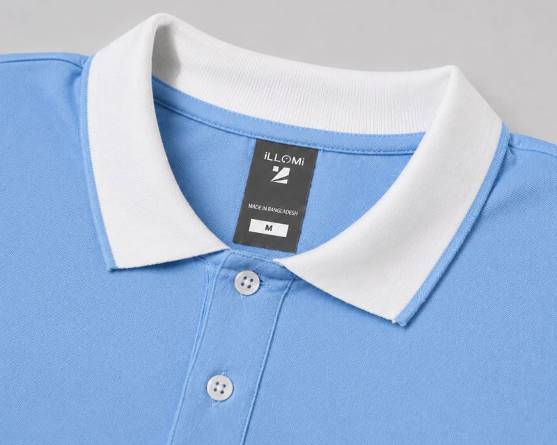 Polo-PK-Cotton Sky Blue image 3