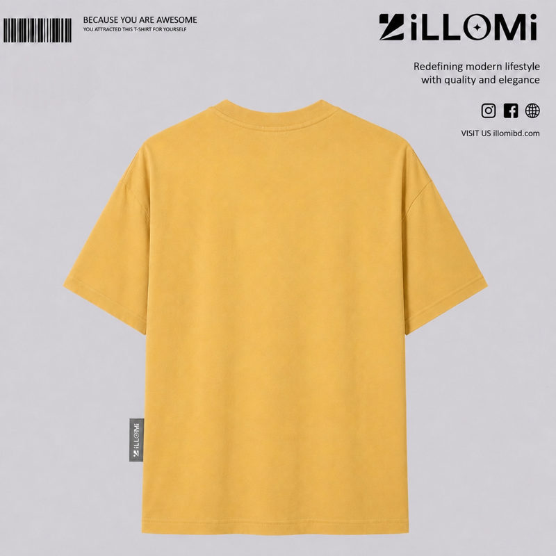 Drop Shoulder Golden  Yellow image 2
